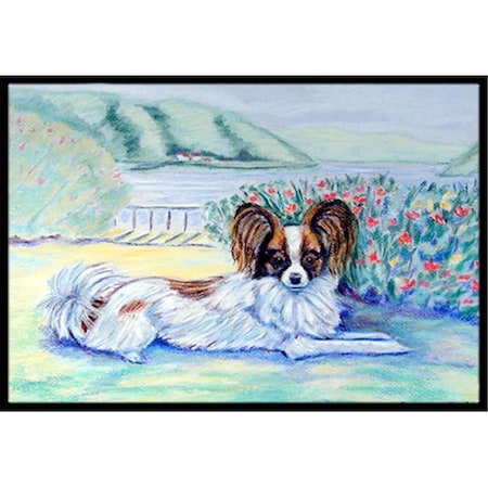 Carolines Treasures 24 x 36 in. Papillon Indoor Or Outdoor Doormat 7244JMAT
